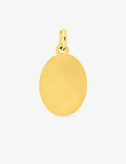 Pendentif médaille vierge à l'enfant or jaune 750 ‰ 15 x 25 mm SO OR