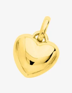Pendentif motif cœur bombé or jaune 750 ‰ SO OR