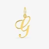Pendentif or 375 ‰ initiale lettre "G" SO OR