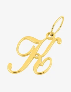 Pendentif or 375‰ initiale K SO OR