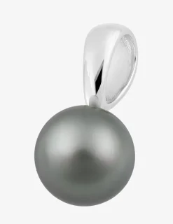 Pendentif or blanc 750‰ et perle de culture de Tahiti 9 mm SO OR