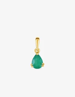 Pendentif or jaune 750 ‰ et émeraude SO OR