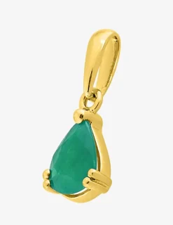 Pendentif or jaune 750 ‰ et émeraude SO OR