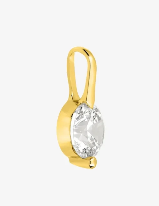 Pendentif or jaune 375 ‰ et oxyde de zirconium SO OR