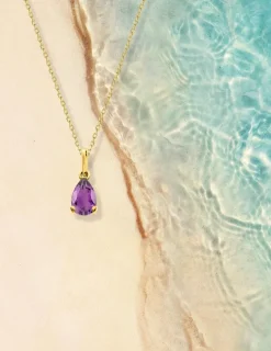 Pendentif or jaune 375‰, améthyste SO OR