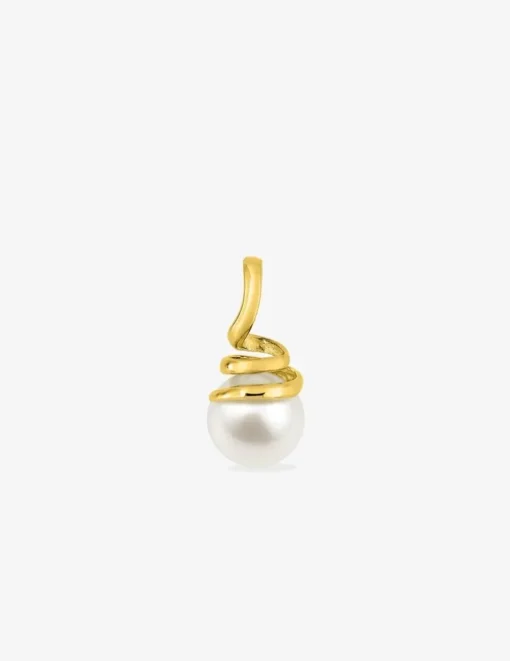 Pendentif or jaune 375‰ et perle 6,5 mm SO OR
