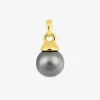 Pendentif or jaune 750‰ et perle de culture de Tahiti 9 mm SO OR