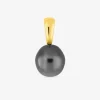 Pendentif or jaune 750‰ et perle de culture de Tahiti poire 10 mm SO OR