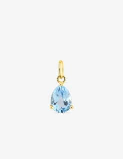 Pendentif or jaune 375‰ et topaze poire SO OR