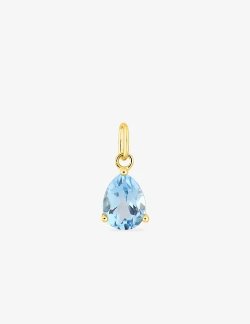 Pendentif or jaune 375‰ et topaze poire SO OR