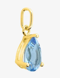 Pendentif or jaune 375‰ et topaze poire SO OR