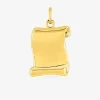 Pendentif parchemin en or jaune 375 ‰ SO OR