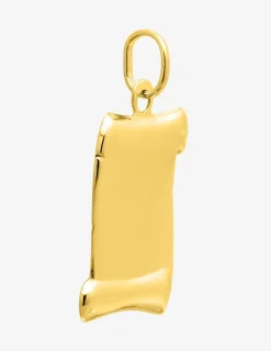 Pendentif parchemin en or jaune 375 ‰ SO OR