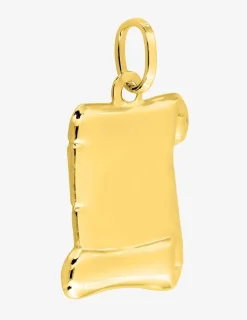 Pendentif parchemin en or jaune 375‰ SO OR