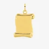 Pendentif parchemin or jaune 750 ‰ 14 x 20 mm SO OR