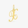 Pendentif plaqué or initiale X SO OR