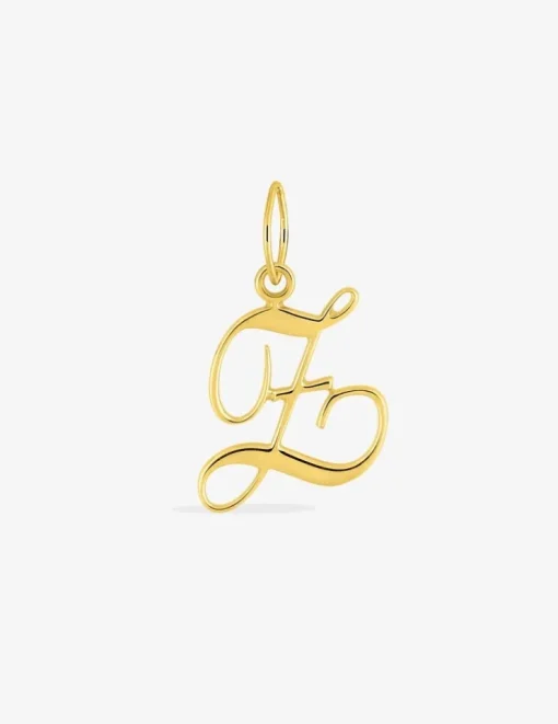 Pendentif plaqué or initiale Z SO OR
