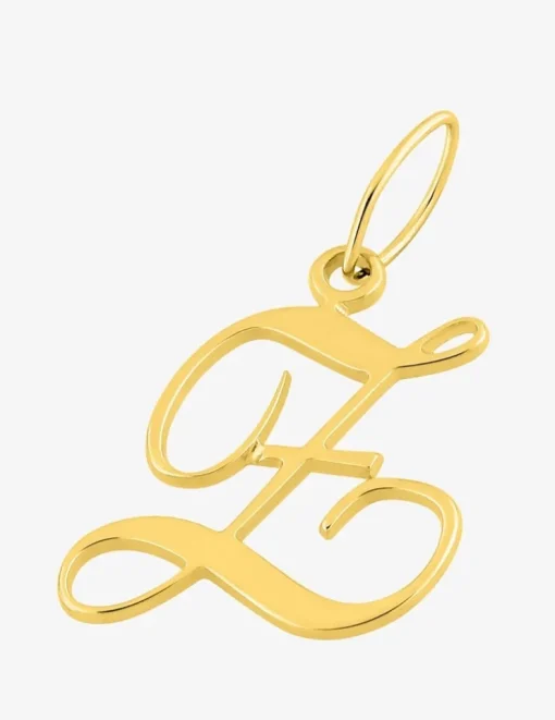 Pendentif plaqué or initiale Z SO OR