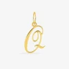 Pendentif plaqué or initiale Q SO OR