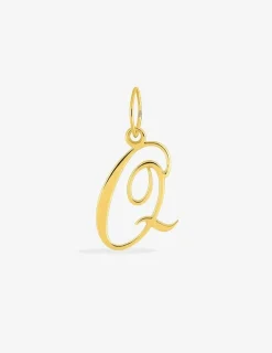 Pendentif plaqué or initiale Q SO OR