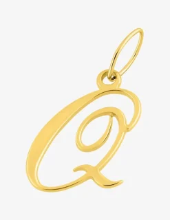 Pendentif plaqué or initiale Q SO OR