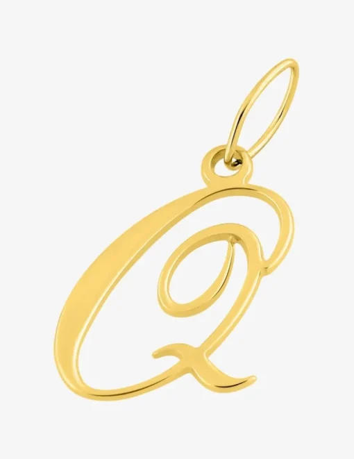 Pendentif plaqué or initiale Q SO OR