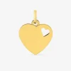 Pendentif plaque cœur or jaune 750 ‰ SO OR