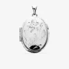 Pendentif porte-photo fleur argent 925‰ rhodié SO OR