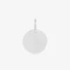 Pendentif rond argent 925 ‰ rhodié SO OR