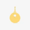 Pendentif rond et étoile or jaune 750‰ SO OR