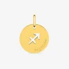 Pendentif rond Sagittaire or jaune 750‰ SO OR