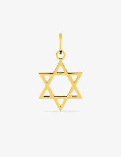 Pendentif étoile de David plaqué or SO OR