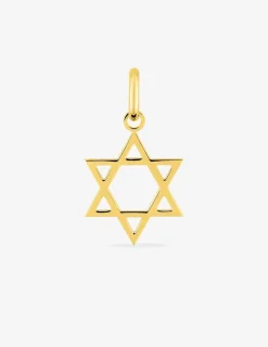 Pendentif étoile de David en or jaune 375 ‰ SO OR