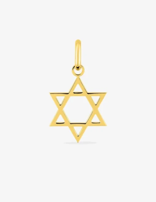 Pendentif étoile de David en or jaune 375 ‰ SO OR