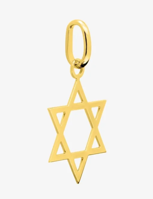 Pendentif étoile de David en or jaune 375 ‰ SO OR