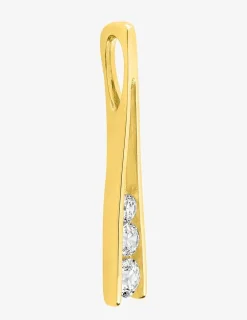 Pendentif trilogie oxydes de zirconium et or jaune 375‰ SO OR
