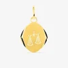 Pendentif zodiaque balance plaqué or SO OR