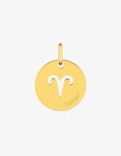 Pendentif zodiaque Bélier en or jaune 375 ‰ SO OR