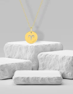Pendentif zodiaque Bélier en or jaune 375 ‰ SO OR