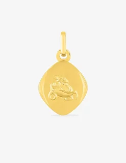 Pendentif zodiaque Capricorne en or jaune 375 ‰ finition polie SO OR