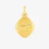 Pendentif zodiaque Lion en or jaune 375 ‰ finition polie SO OR