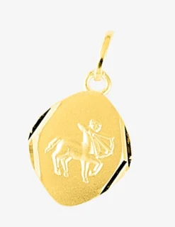 Pendentif zodiaque losange Sagittaire plaqué or SO OR