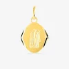 Pendentif zodiaque losange Verseau plaqué or SO OR