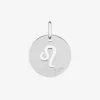 Pendentif zodiaque rond Lion argent 925‰ rhodié SO OR