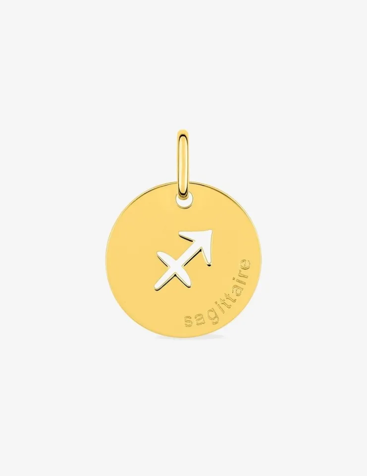 Pendentif zodiaque Sagittaire en or jaune 375 ‰ SO OR