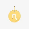 Pendentif zodiaque Scorpion en or jaune 375 ‰ SO OR