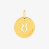 Pendentif zodiaque Taureau en or jaune 375 ‰ SO OR