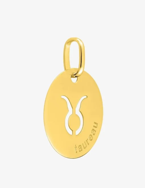 Pendentif zodiaque Taureau en or jaune 375 ‰ SO OR
