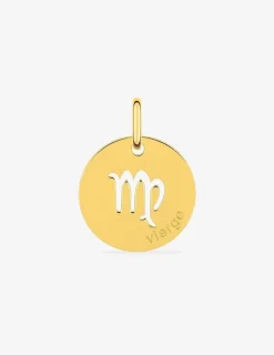 Pendentif zodiaque Vierge plaqué or SO OR