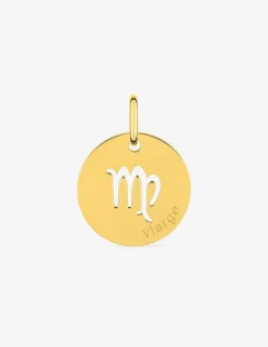 Pendentif zodiaque Vierge en or jaune 375 ‰ SO OR